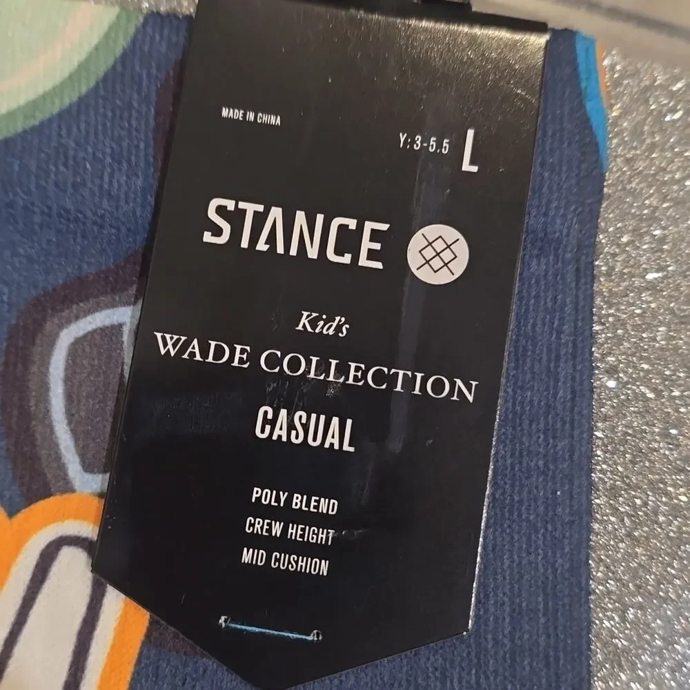 Stance Kids Wade Collection‎ Peace Sign Casual Crew Sock